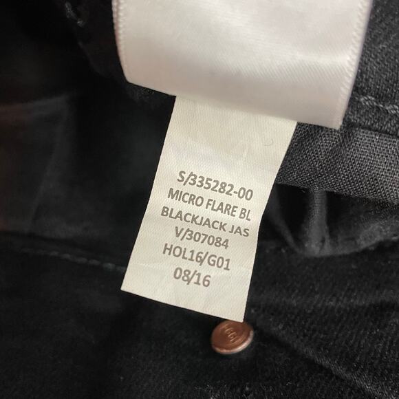 Old Navy Mid Rise Micro Flare Stretch Denim Jeans Black Womens 0P 0 Petite New - Picture 14 of 15